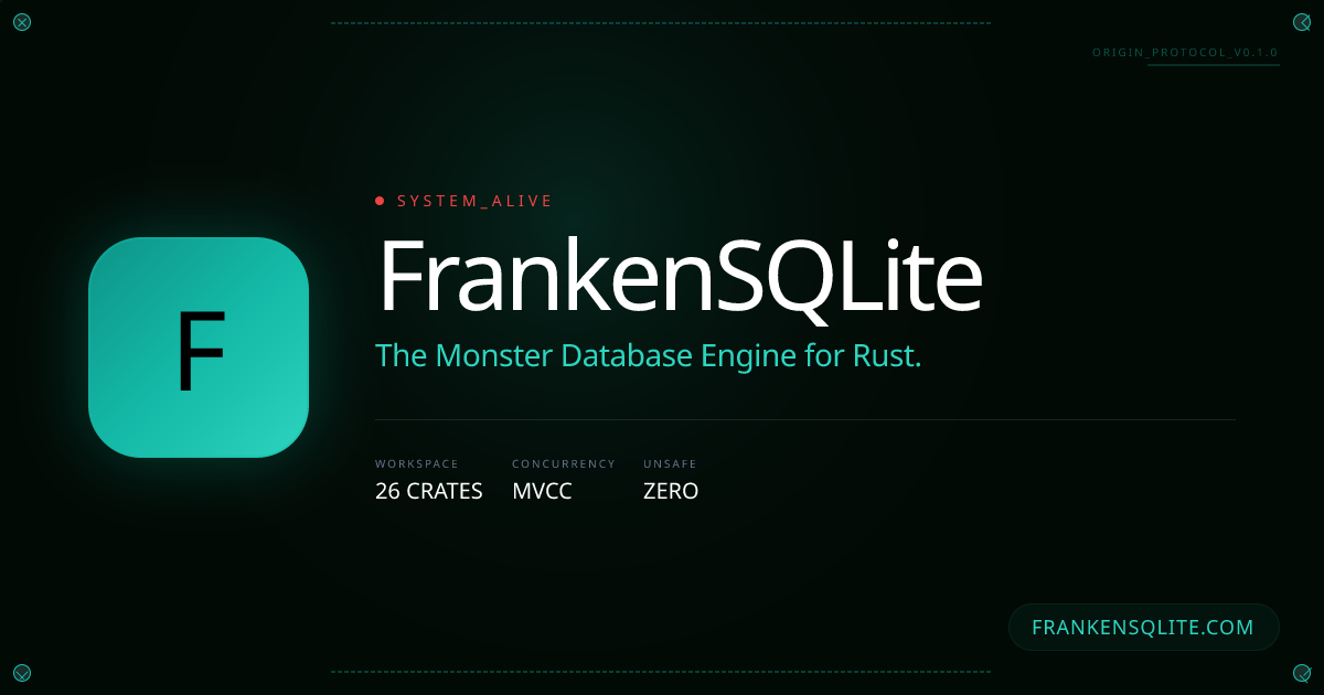 Frankensqlite a Rust reimplementation of SQLite with concurrent writers